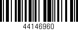 Código de barras (EAN, GTIN, SKU, ISBN): '44146960'