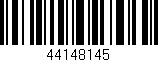 Código de barras (EAN, GTIN, SKU, ISBN): '44148145'