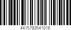 Código de barras (EAN, GTIN, SKU, ISBN): '4415793541016'