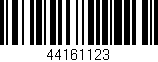 Código de barras (EAN, GTIN, SKU, ISBN): '44161123'