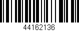 Código de barras (EAN, GTIN, SKU, ISBN): '44162136'