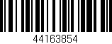 Código de barras (EAN, GTIN, SKU, ISBN): '44163854'