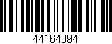 Código de barras (EAN, GTIN, SKU, ISBN): '44164094'