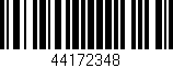 Código de barras (EAN, GTIN, SKU, ISBN): '44172348'