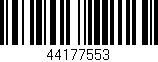 Código de barras (EAN, GTIN, SKU, ISBN): '44177553'