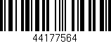 Código de barras (EAN, GTIN, SKU, ISBN): '44177564'