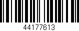 Código de barras (EAN, GTIN, SKU, ISBN): '44177613'