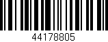 Código de barras (EAN, GTIN, SKU, ISBN): '44178805'