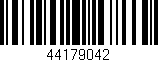 Código de barras (EAN, GTIN, SKU, ISBN): '44179042'