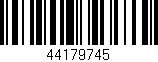 Código de barras (EAN, GTIN, SKU, ISBN): '44179745'