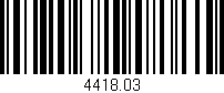 Código de barras (EAN, GTIN, SKU, ISBN): '4418.03'