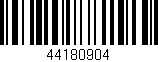 Código de barras (EAN, GTIN, SKU, ISBN): '44180904'
