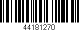 Código de barras (EAN, GTIN, SKU, ISBN): '44181270'
