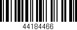 Código de barras (EAN, GTIN, SKU, ISBN): '44184466'