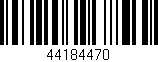 Código de barras (EAN, GTIN, SKU, ISBN): '44184470'