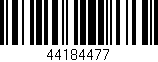 Código de barras (EAN, GTIN, SKU, ISBN): '44184477'