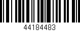 Código de barras (EAN, GTIN, SKU, ISBN): '44184483'