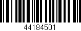 Código de barras (EAN, GTIN, SKU, ISBN): '44184501'
