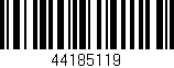 Código de barras (EAN, GTIN, SKU, ISBN): '44185119'