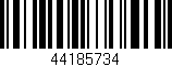Código de barras (EAN, GTIN, SKU, ISBN): '44185734'