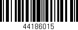 Código de barras (EAN, GTIN, SKU, ISBN): '44186015'