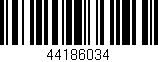 Código de barras (EAN, GTIN, SKU, ISBN): '44186034'