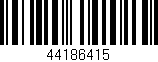 Código de barras (EAN, GTIN, SKU, ISBN): '44186415'