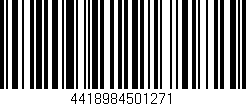 Código de barras (EAN, GTIN, SKU, ISBN): '4418984501271'