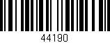 Código de barras (EAN, GTIN, SKU, ISBN): '44190'