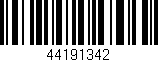 Código de barras (EAN, GTIN, SKU, ISBN): '44191342'