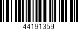 Código de barras (EAN, GTIN, SKU, ISBN): '44191359'