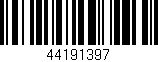 Código de barras (EAN, GTIN, SKU, ISBN): '44191397'