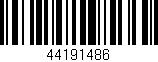 Código de barras (EAN, GTIN, SKU, ISBN): '44191486'