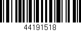 Código de barras (EAN, GTIN, SKU, ISBN): '44191518'
