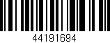 Código de barras (EAN, GTIN, SKU, ISBN): '44191694'