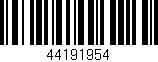 Código de barras (EAN, GTIN, SKU, ISBN): '44191954'