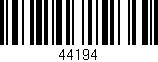 Código de barras (EAN, GTIN, SKU, ISBN): '44194'