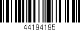 Código de barras (EAN, GTIN, SKU, ISBN): '44194195'