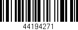 Código de barras (EAN, GTIN, SKU, ISBN): '44194271'