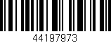 Código de barras (EAN, GTIN, SKU, ISBN): '44197973'