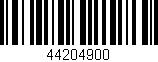 Código de barras (EAN, GTIN, SKU, ISBN): '44204900'