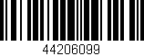 Código de barras (EAN, GTIN, SKU, ISBN): '44206099'