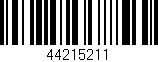Código de barras (EAN, GTIN, SKU, ISBN): '44215211'