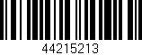Código de barras (EAN, GTIN, SKU, ISBN): '44215213'