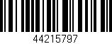 Código de barras (EAN, GTIN, SKU, ISBN): '44215797'
