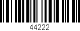 Código de barras (EAN, GTIN, SKU, ISBN): '44222'