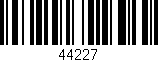 Código de barras (EAN, GTIN, SKU, ISBN): '44227'