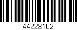 Código de barras (EAN, GTIN, SKU, ISBN): '44228102'