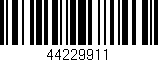 Código de barras (EAN, GTIN, SKU, ISBN): '44229911'