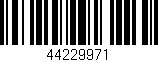 Código de barras (EAN, GTIN, SKU, ISBN): '44229971'